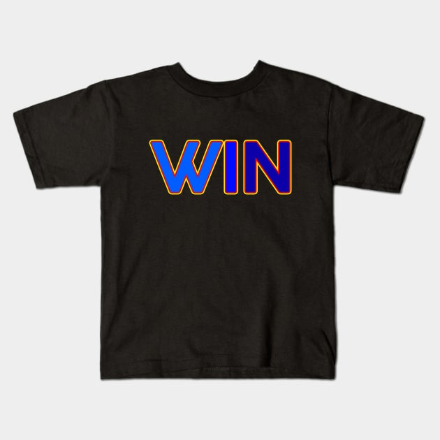 WIN Kids T-Shirt by StephenBibbArt